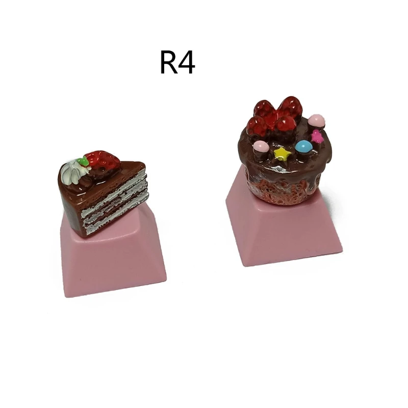 1 шт. прочные креативные колпачки клавиш PBT OEM профиль R4 вкусные торты Замена
