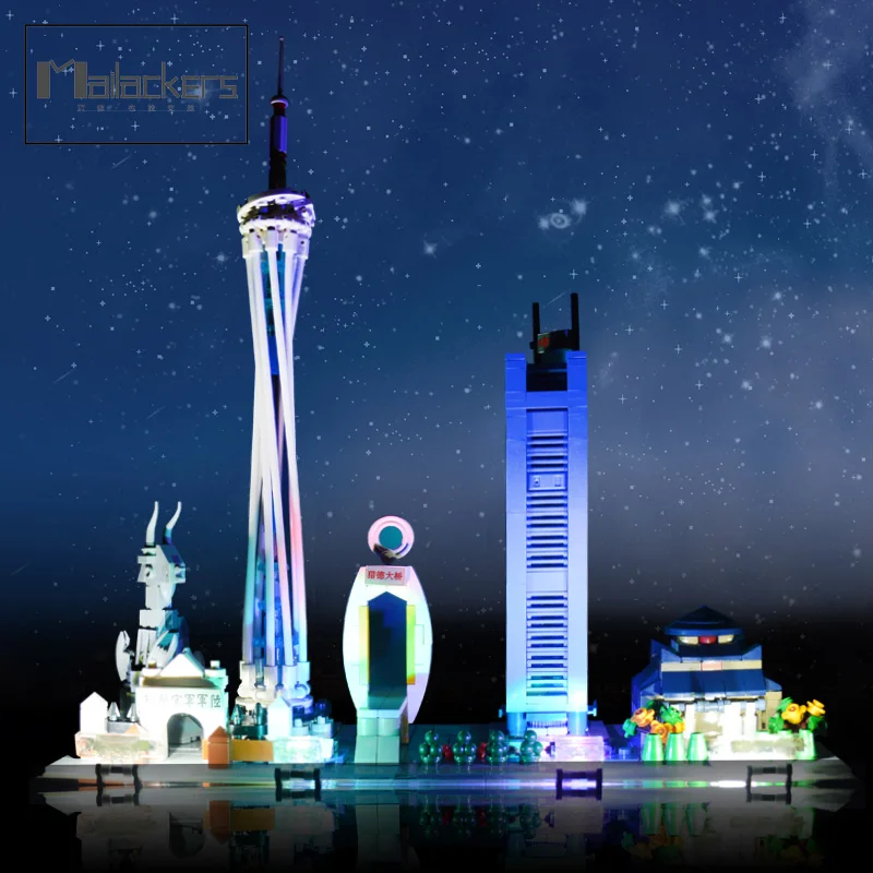 Городской архитектурный дом Skyline Guangzhou светодиодный светильник городской