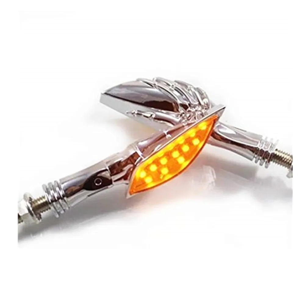 Светодиодный индикатор поворота для мотоцикла 2x лампа с черепом Honda Yamaha Harley Electra