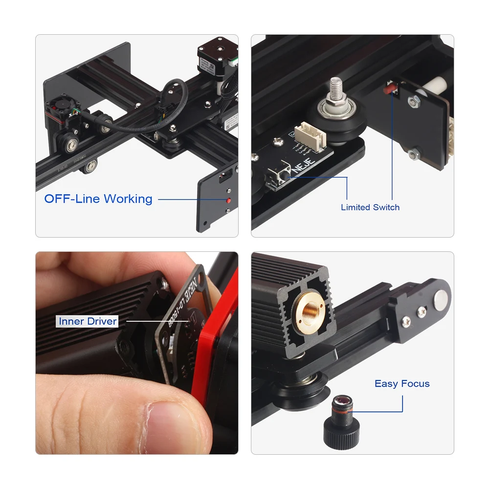 Настольный лазерный гравер 20 Вт портативный гравировальный станок для резьбы