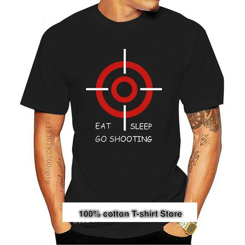 

Camiseta negra de tiro divertido para hombre, camisa Popular de RIFLE de aire, S-3XL, novedad de 2021