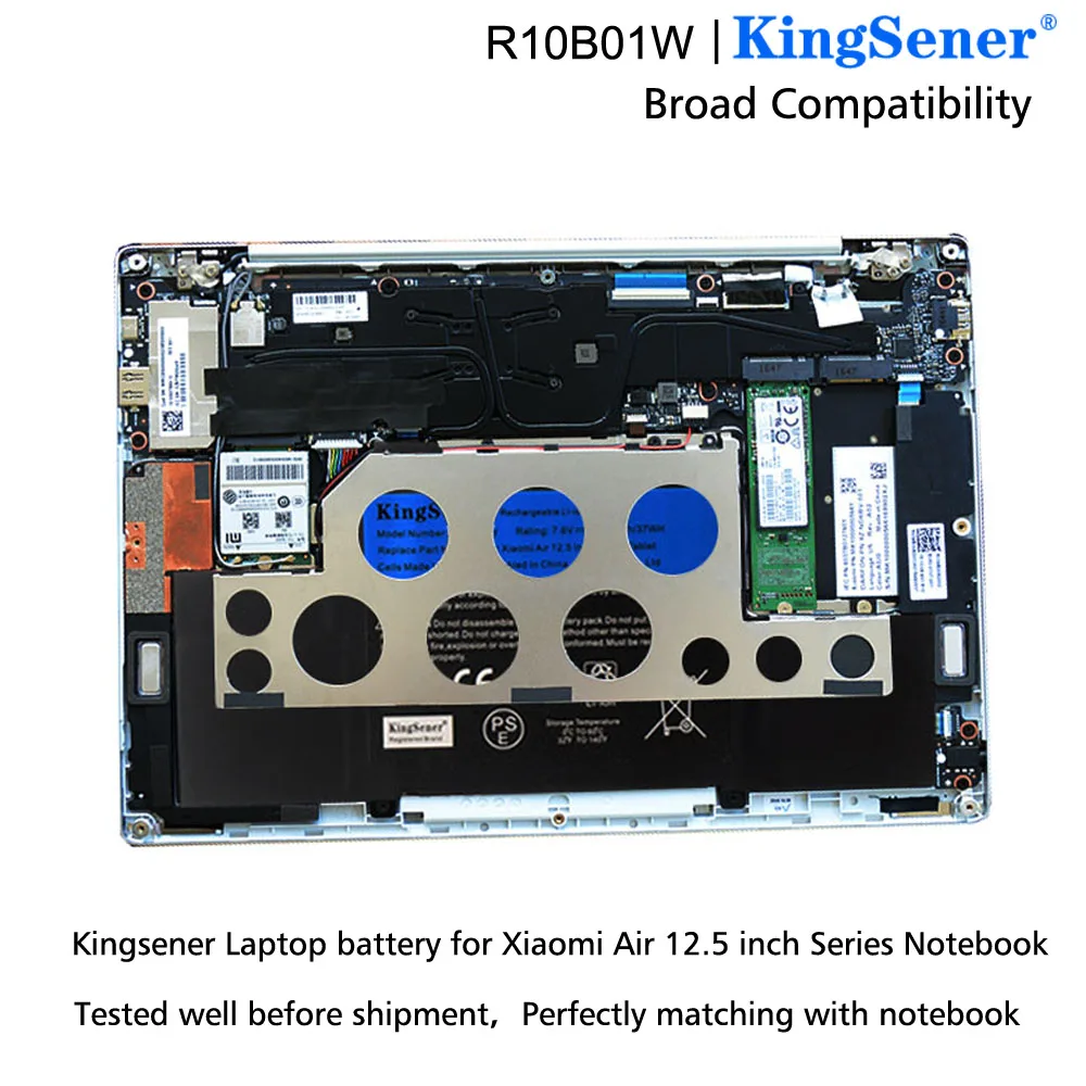 Аккумулятор KingSener R10B01W R10BO1W для ноутбука Xiaomi Mi Air 12 5 серия 161201 01 AA 7 6 В 4866 мАч/37