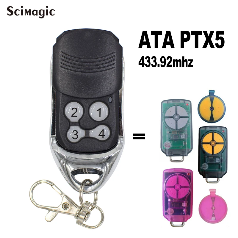 

2pcs ATA PTX5 PTX-5 v1 PTX-5V2 TrioCode/Tricode GDO Gate/Garage Door Remote Control