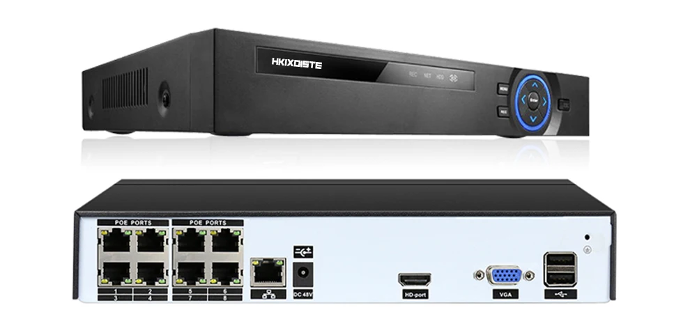 Новое обновление распознавания лица PoE NVR рекордер набор 8CH 4MP 5MP H.265+ сжатие PoE IP камера смартфон удаленное приложение Onvif