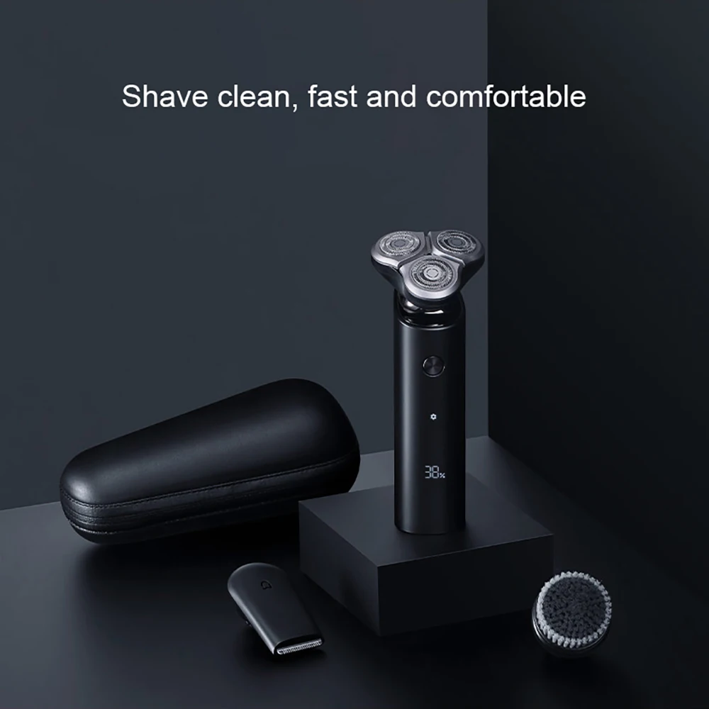 Electric Shaver S500c Washable Portable Beard Trimmer Facial Clean 3-in-1 Rechargeable Men's Shaver Smart Clean Shaver enlarge