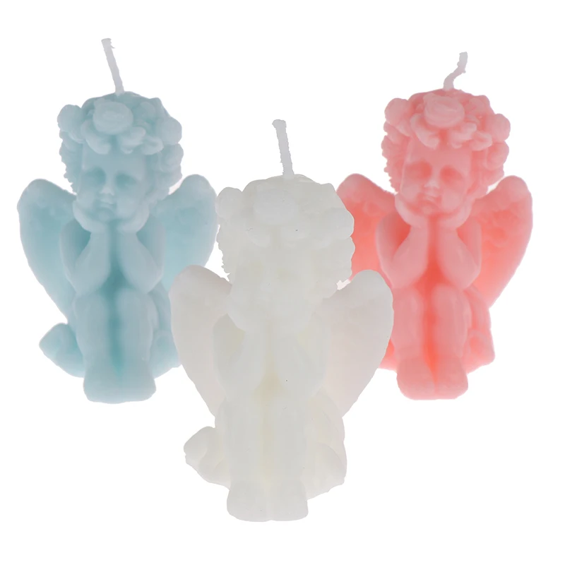 1 шт. реквизит для фотосъемки ручная работа милый бездымный Ангел свеча фитиль