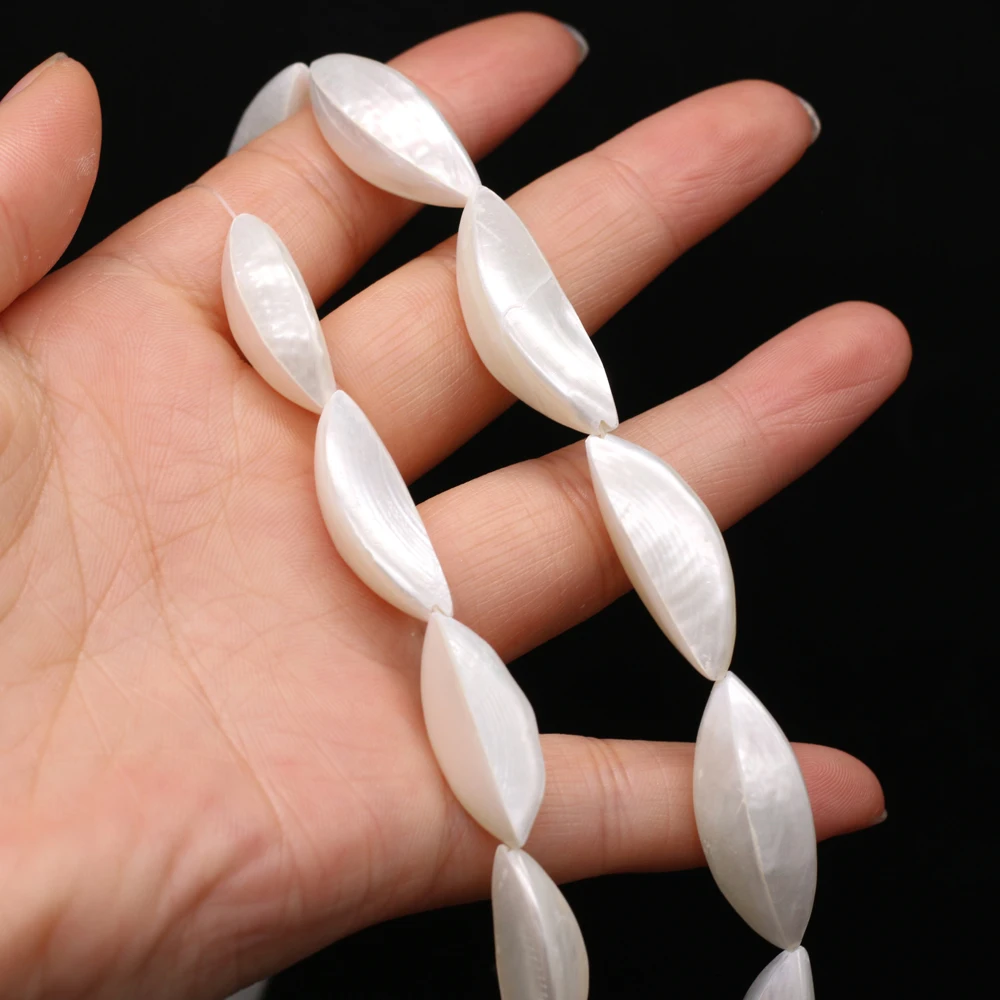 

Natural Freshwater Shell Loose Beads Abacus Shape Handmade Crafts DIY Exquisite Bracelet Necklace Jewelry Party Gift 5x8mm