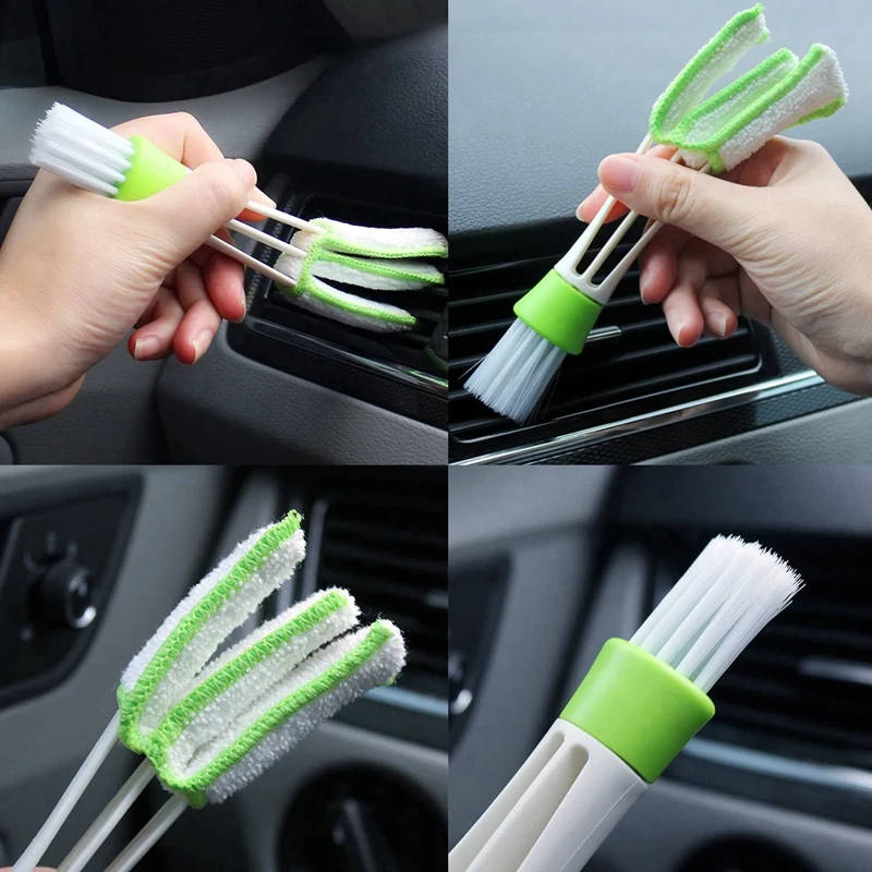 

13 Pcs Car Detailing Brush Kit for Cleaning Wheels, Dashboard, Interior, Exterior, Leather, Air Vents, Emblems