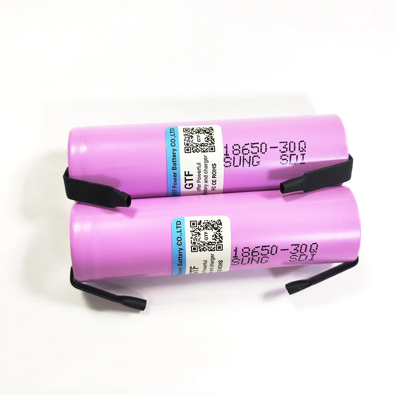 3000 мА/ч 100% Емкость 3 7 V 18650 батарея для Samsung 30Q INR 20A перезаряжаемый литий ионный