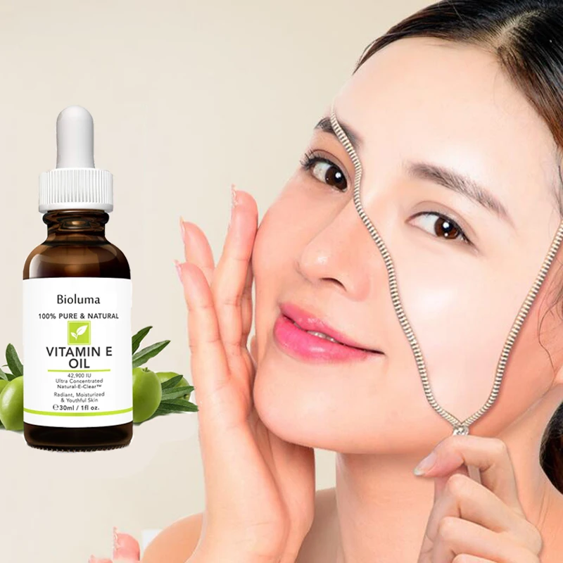 Vitamin E Facial Serum Whitening Face Oil Essence Moisturizing Essence Skin Care Anti-Wrinkle Lifting Tight