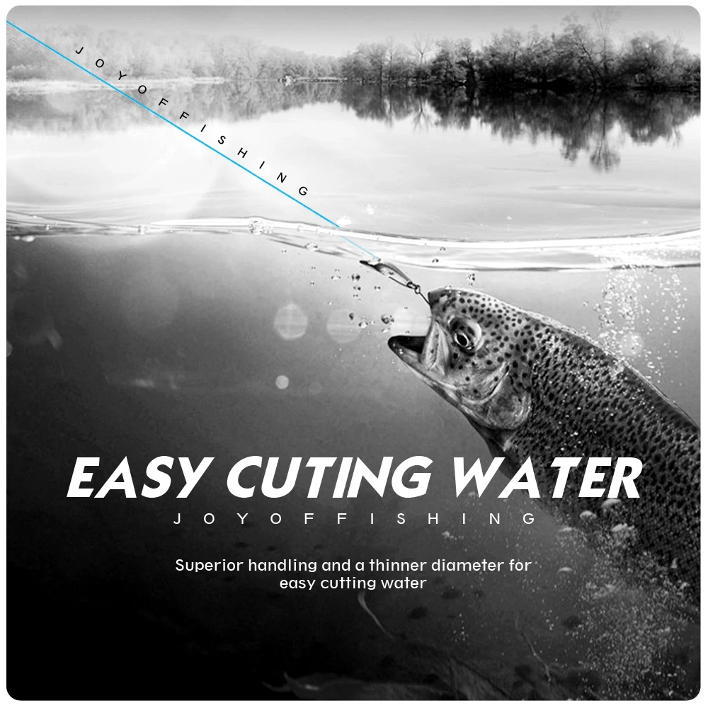 JOF Super Strong 1000M 500M 300M Multicolour PE Braided Wire 9 Strands Multifilament Japanese Fishing Line