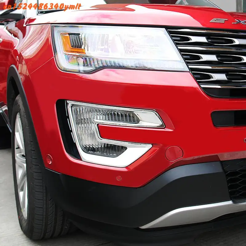 

For Ford Explorer 2013 2014 2015 2016 2017 2018 2019 High-quality Abs Chrome Car Front Fog Light Frame, Car Fog Lampshade