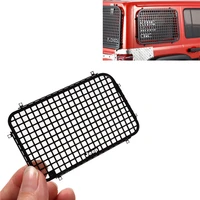 1set3pcs metal window mesh protective net for 110 axial scx10 iii wrangler rc car accessories rear side window upgrade