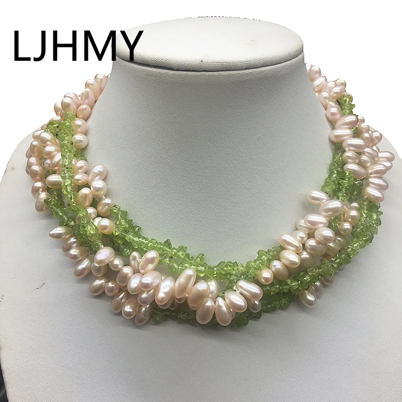 Женское многослойное ожерелье из полудрагоценного жемчуга длиной 75 см| |