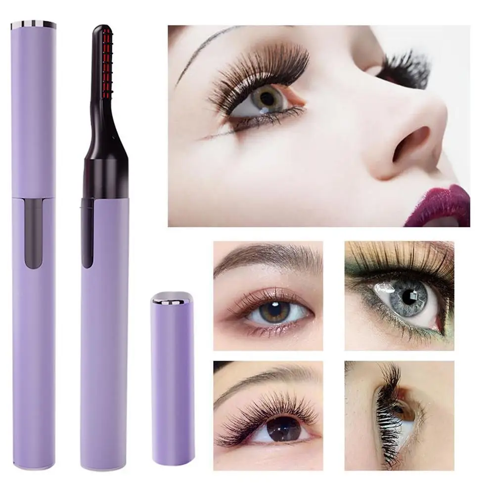 

1pcs Portable Fast Heated Electric Eyelash Curler Long Dry Tool Eyelash Lash Makeup Curl Lasting Curling Pen Eye Beauty V6I0