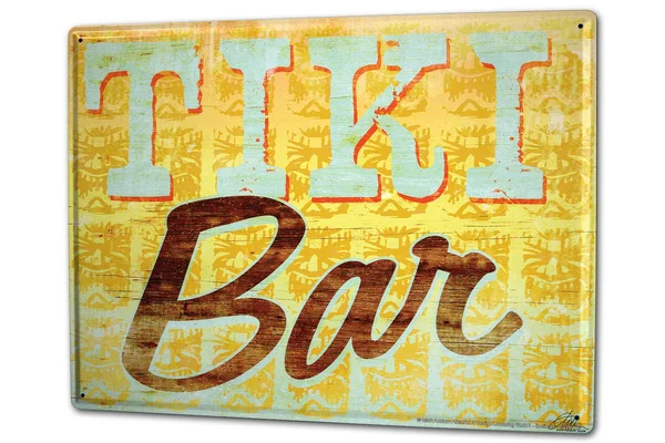 

Tin Sign Alcohol Retro M.A. Allen Tiki Bar Kitchen Coffee Bar Decoration Home Decor