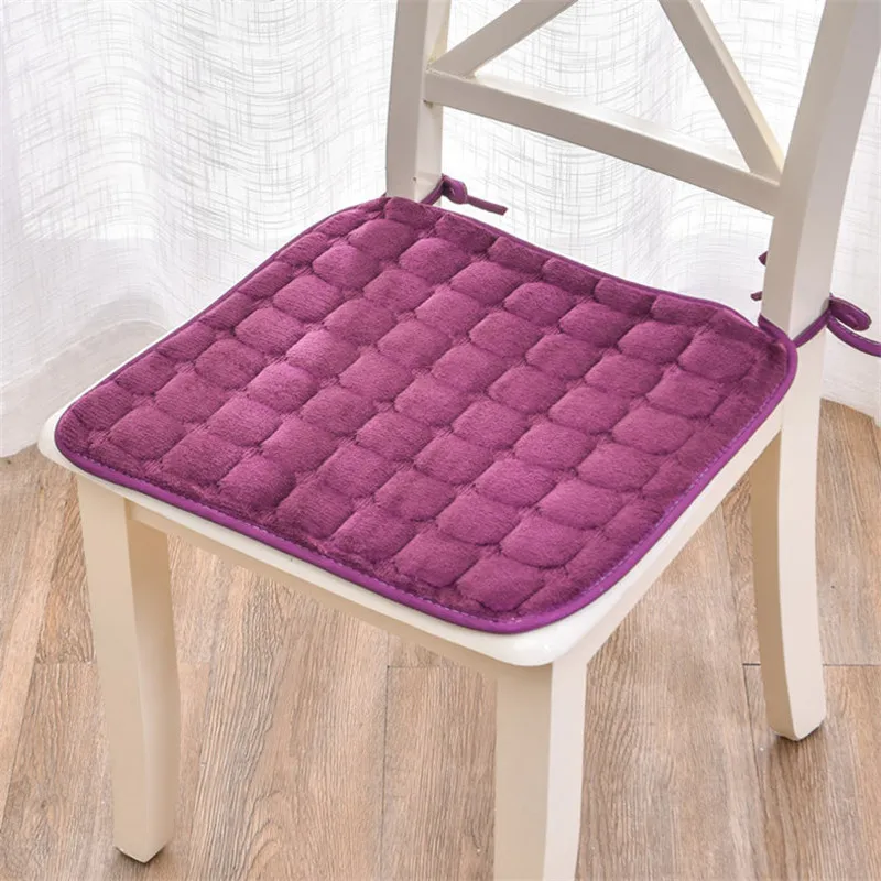 

Dinning Chair Office Velvet Fabric Seat Cushion Square Comfortable Seat Cushion Anti-slip Buttocks Chair Cushion Home Seat Pad