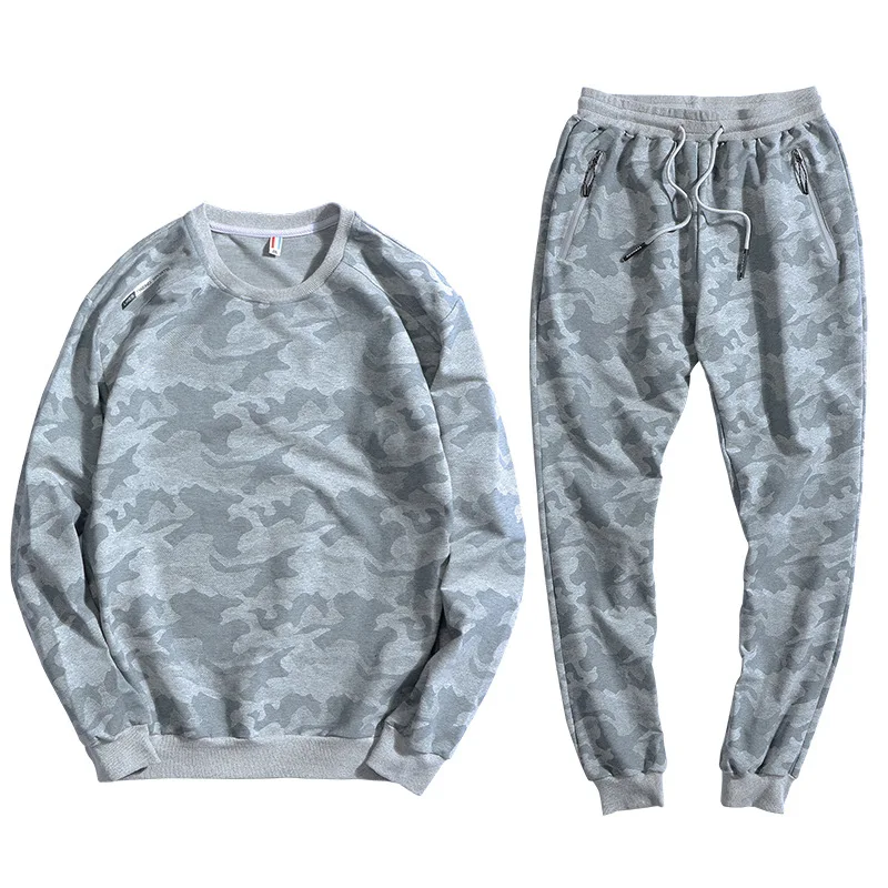 L-10XL Камуфляж для мужчин Спорт на открытом воздухе комплект спортивная хлопковая