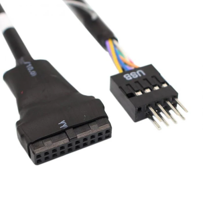 20Pin USB3.0 Женский до 9Pin USB2.0 Мужской адаптер материнской платы конвертер Кабель VDX99 |