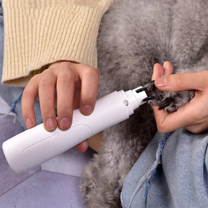 

USB Rechargeable Pet Cat Nail Grinder Dog Nail Clippers Painless Automatic Manicure Pet Cat Paws Grooming Nail Cutter Trimmer