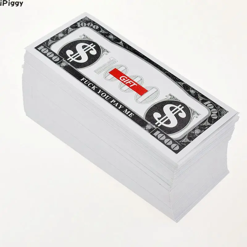 100 шт деньги только для денег водяной пистолет игрушка бумага | Игрушки и хобби