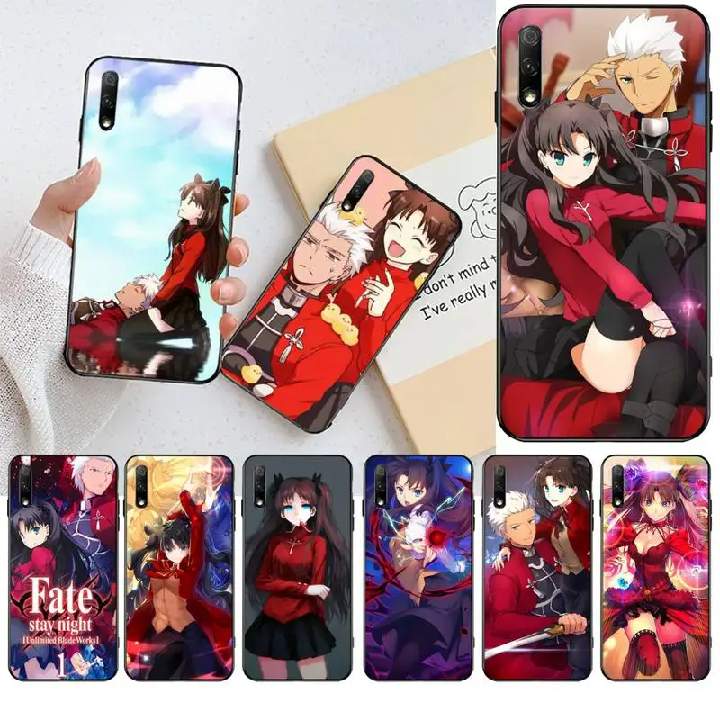 Чехол для телефона Fate Night Rin Tohsaka & Archer Bling милый чехол Huawei Honor 30 20 10 9 8 8x 8c v30 Lite view