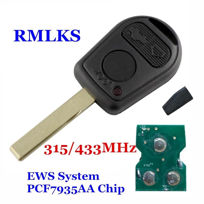 RMLKS EWS для BMW E31 E32 E34 E36 E38 E39 E46 Z3 HU58 Blade 315/433 МГц с чипом ID44 PCF7935|Ключ от авто| |