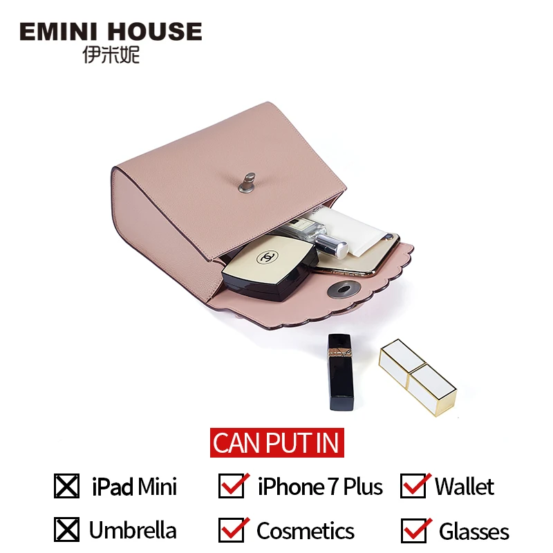 EMINI HOUSE Camellia сумочка Роскошные сумки женские дизайнерские через плечо для женщин