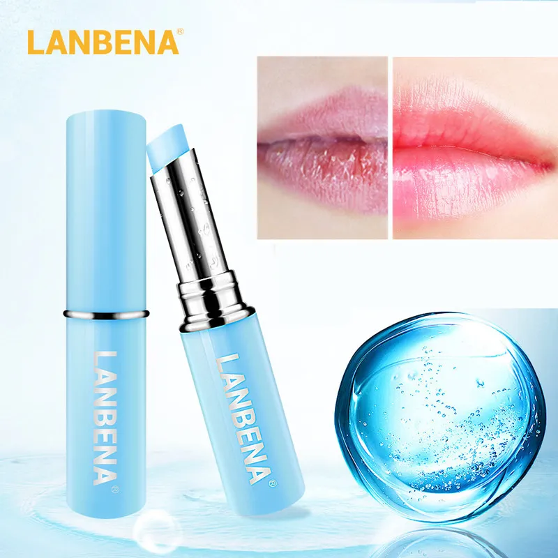 

LANBENA Hyaluronic Acid Lip Balm Moisturizing Reduce Fine Lines Natural Extract Nourishing Smoothing Repairs Damaged Lipstick