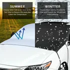 Автомобильный Магнитный солнцезащитный козырек для лобового стекла, двусторонняя защита от мороза, снега, пыли, водонепроницаемого ветрового стекла 210*125 см