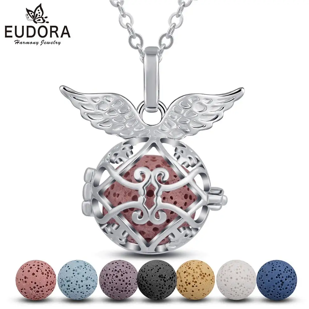 Медная подвеска Eudora в форме шара лавы 18 мм ожерелье духи диффузор ароматерапия