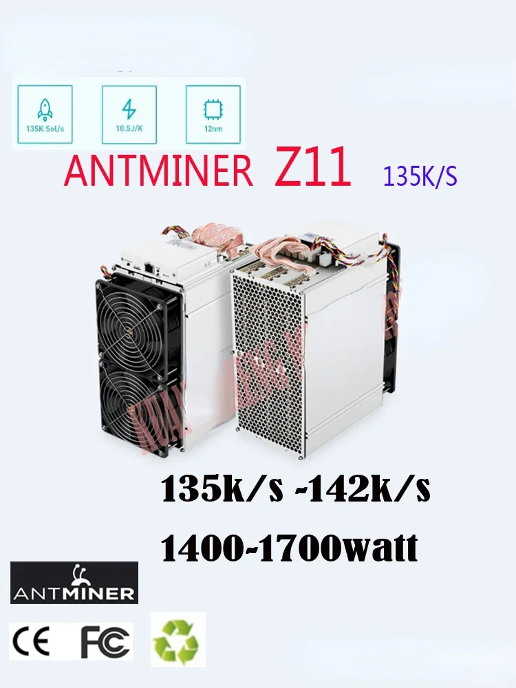 ETH BTC Innosilicon A9-máquina Z11, 135k, Sol/s, 1418W, sin BITMAIN, 1800W, PSU, Equihash Miner Antminer Z9, S9, S11, S15