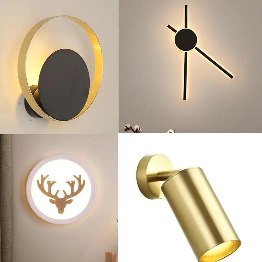 Современные светодиодсветодиодный настенные светильники простой прикроватный