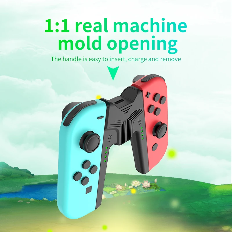 Charging Grip Bracket for Switch Joycon Handle Gaming Controller Grip Charging Station for Nintendo Switch Accessories images - 6