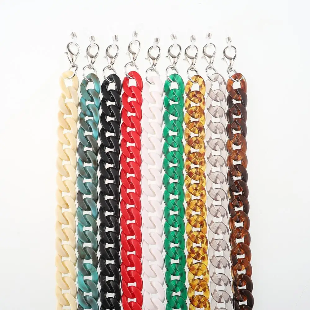 70 см мужские солнцезащитные очки Акриловые Ретро дизайн черепаховая цепочка для