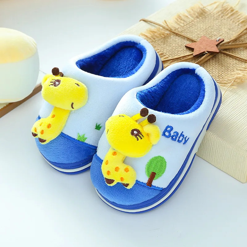 2019 г. Осенняя брендовая Милая домашняя обувь для маленьких мальчиков и девочек
