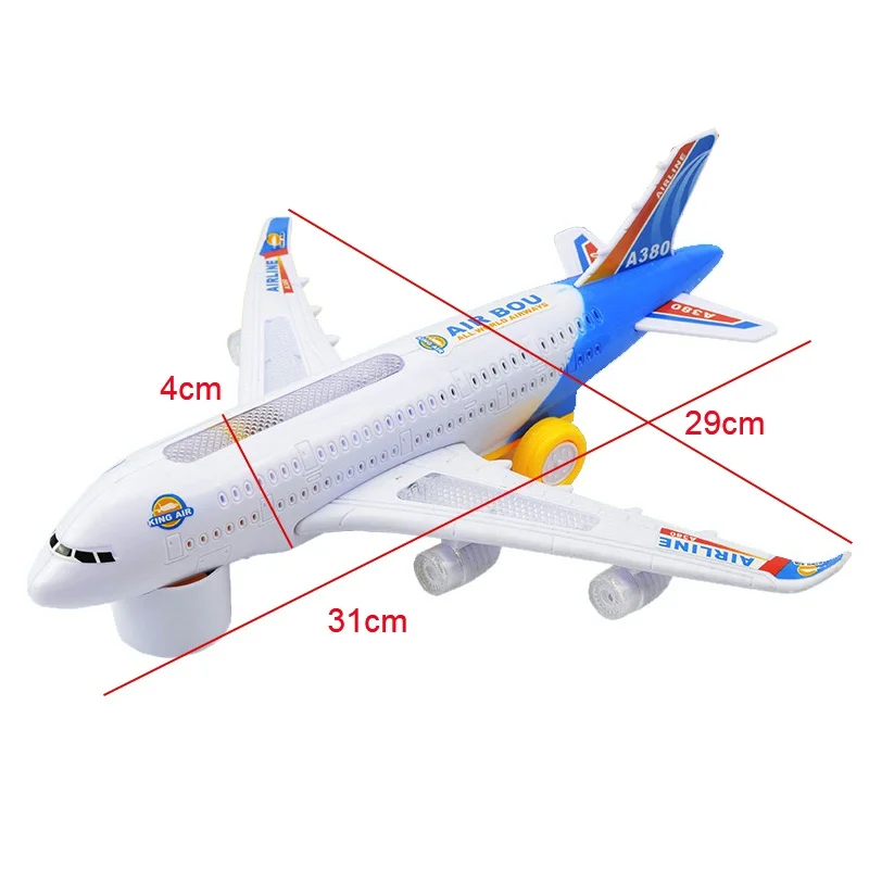 

New Light Music Universal Airbus A380 Plane Model Flashing Sound Electric Airplane Children Kids Toys Gifts