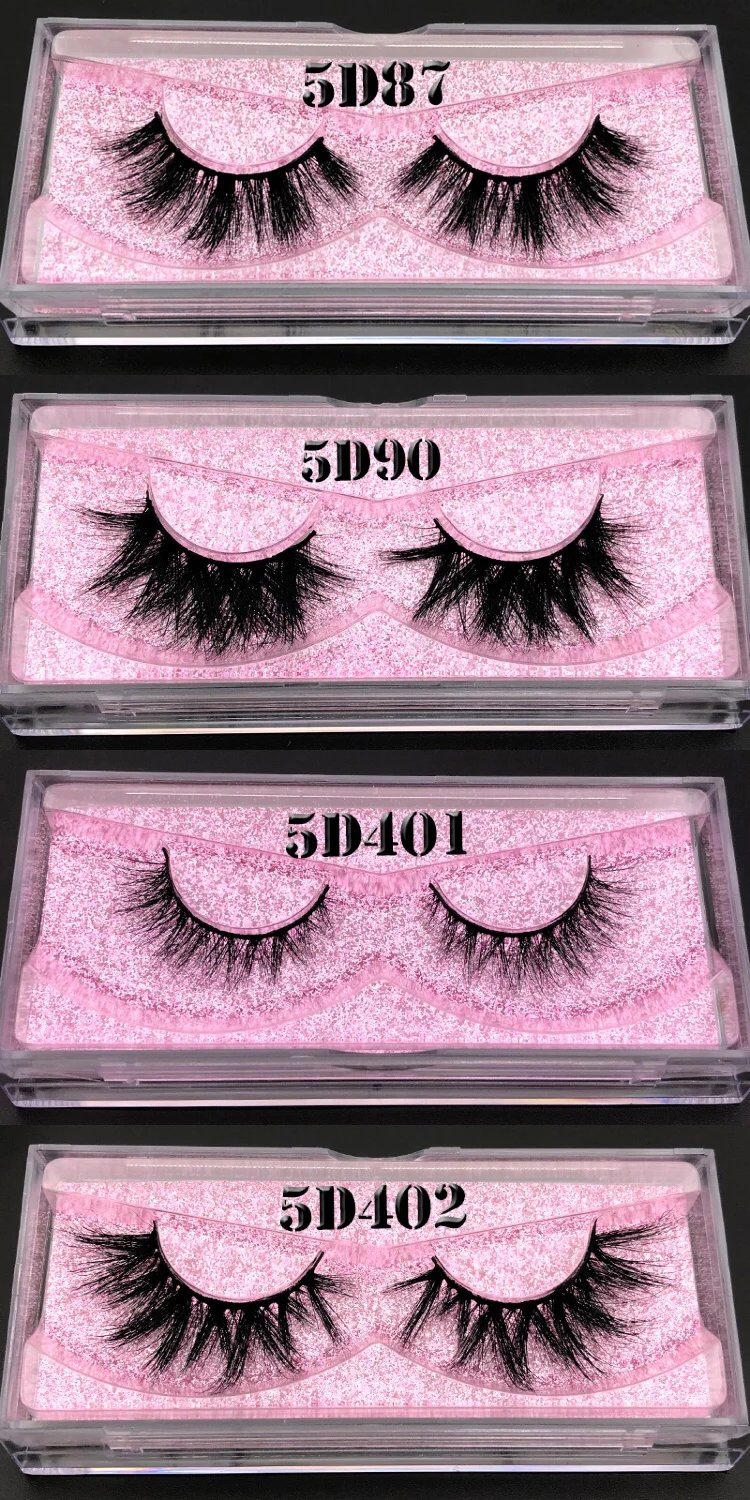 Mikiwi 5D норковые накладные ресницы 25/50/75/100 pc 3D ресницы серо-коричневого цвета розовое диск упаковочной коробке макияж драматического длинного ресницы серо-коричневого цвета