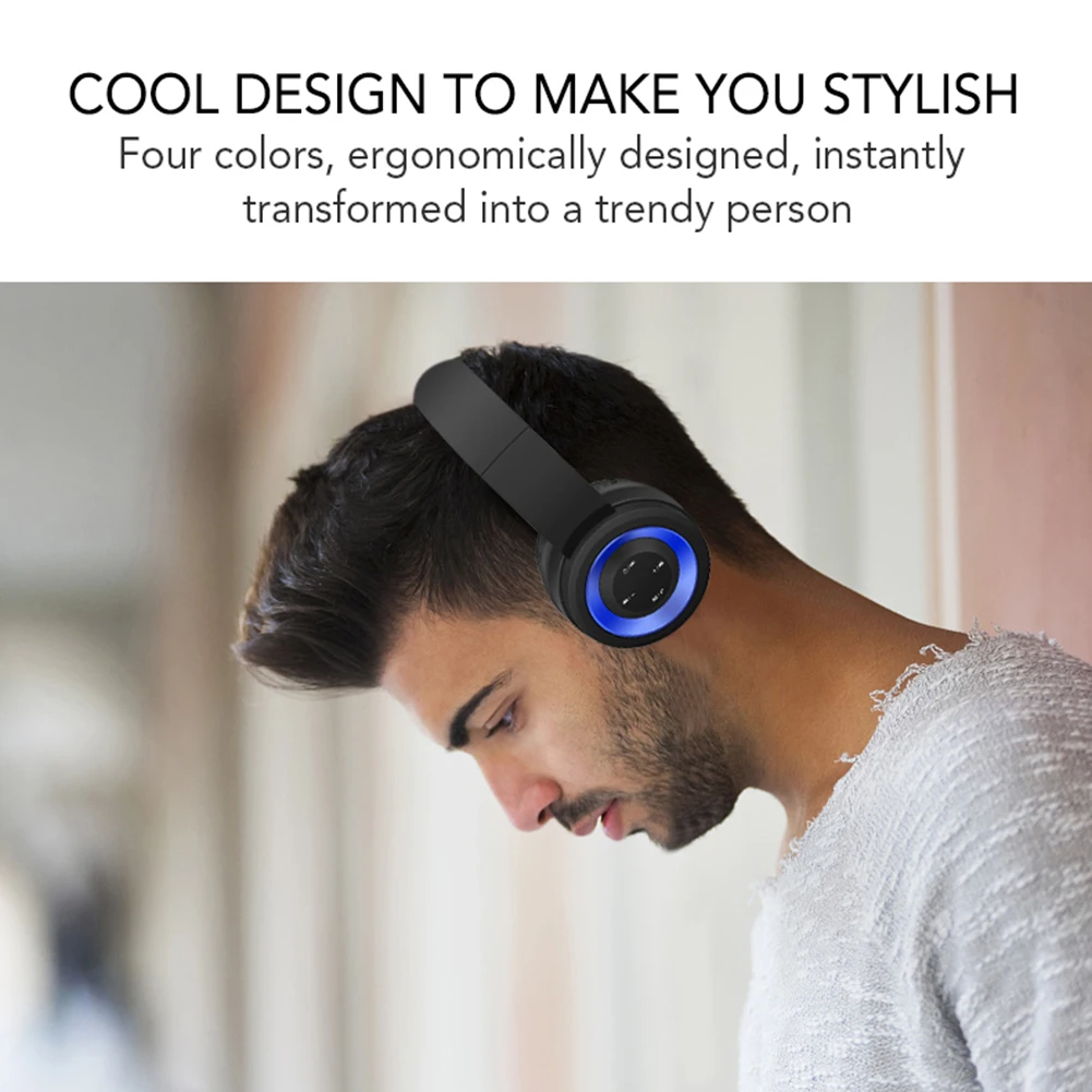 TR905 Bluetooth наушники на голову портативные беспроводные наушники стерео глубокий бас спортивные складные наушники на ухо с микрофоном