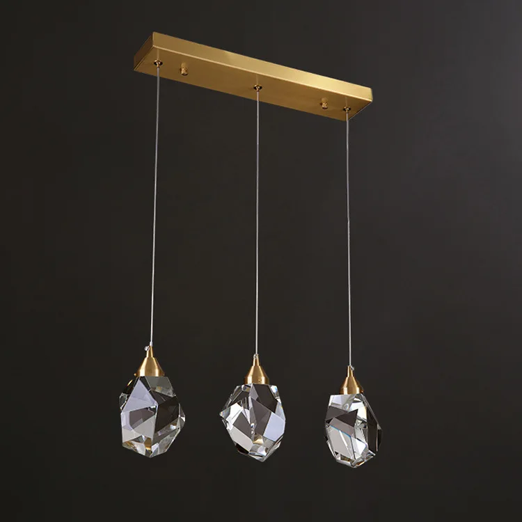 

modern Crystal Led Pendant Lights Nordic Living Room Dining Room Bar Kitchen Hanging Lamps Luminaire Indoor decor Light Fixtures