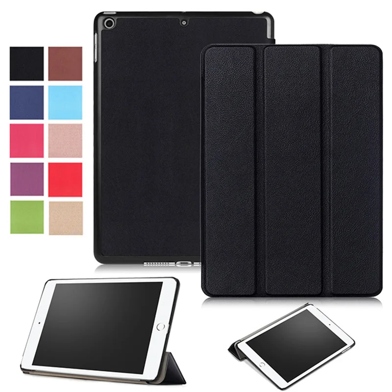 Ультратонкий кожаный чехол книжка Karst Folio Tri Folding с подставкой для iPad 2018 6 го