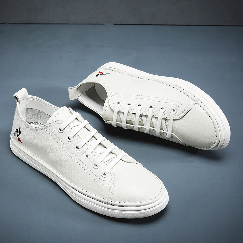 Мужские кожаные кроссовки Лидер продаж Удобная мужская повседневная обувь