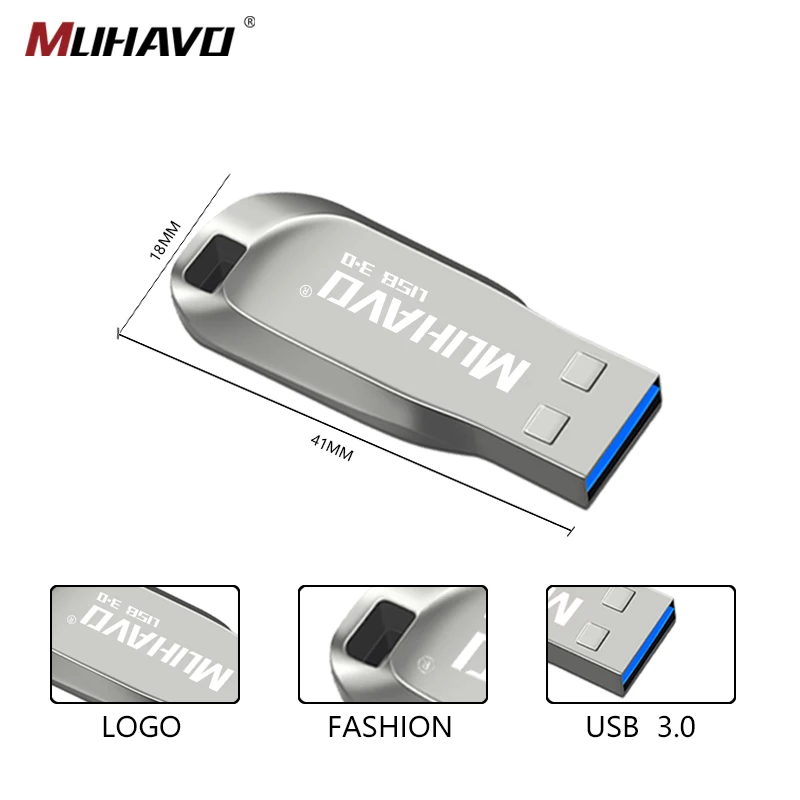 Usb Металлический Высокоскоростной флеш накопитель 32 Гб usb3.0 металлический 64