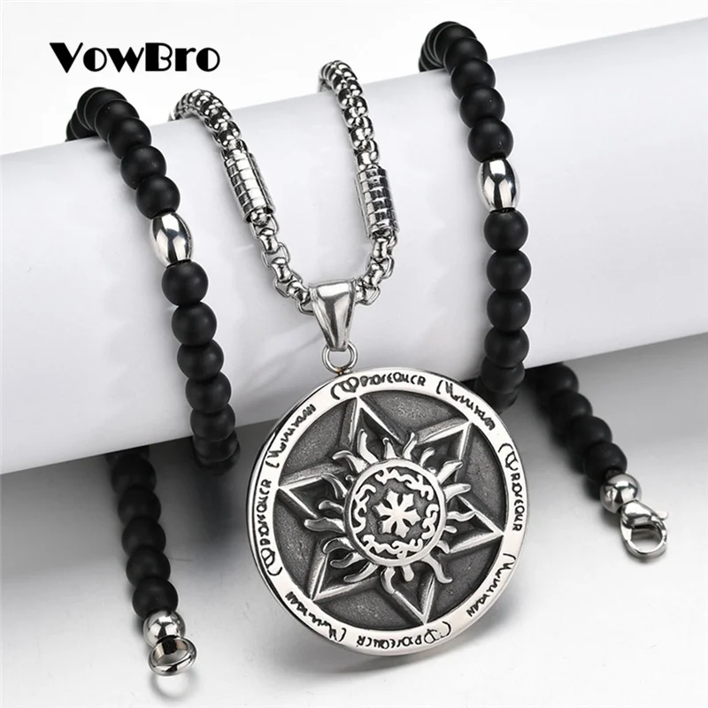 Винтажное ожерелье VowBro кулон религиозное сверхнатуральное еврейский щит Звезда