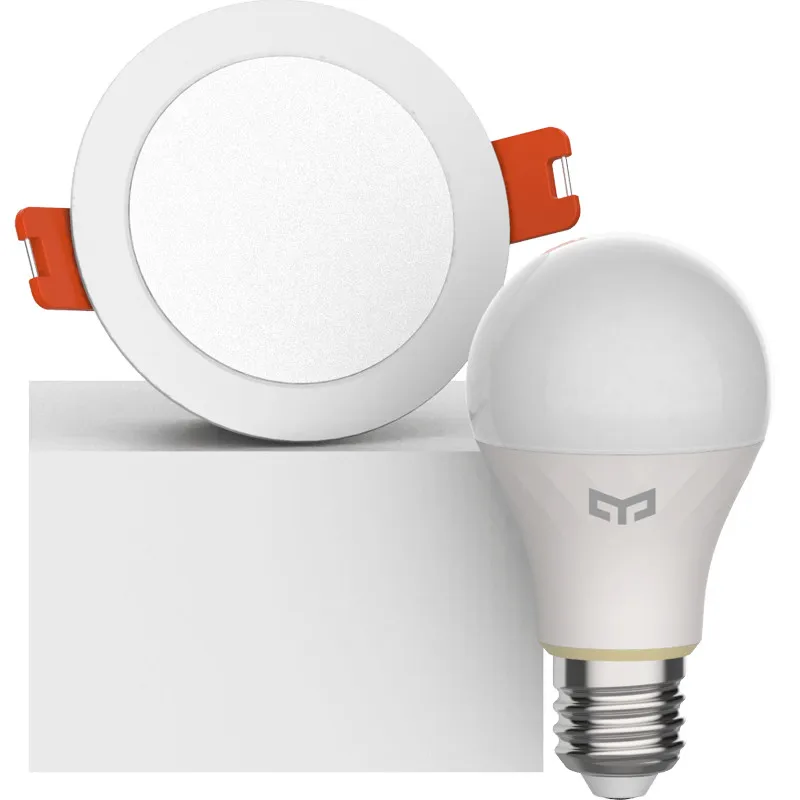 Xiaomi mijia yeelight bluetooth Mesh Version smart light bulb and downlight Spotlight work with gateway to mi home app | Электроника