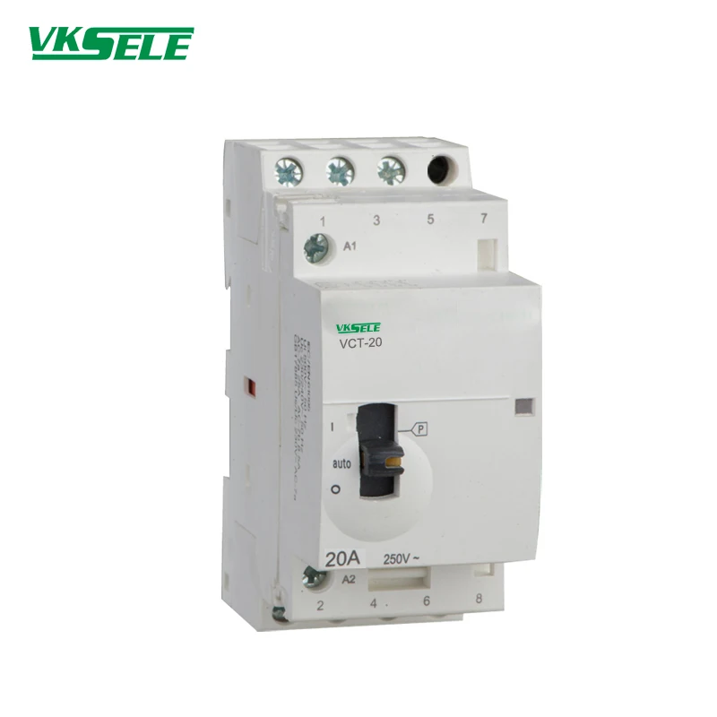 

20 amp BCH8/VCT Series BCH8-20 VCT-20 3NO 24V 220V Manual Household contactor