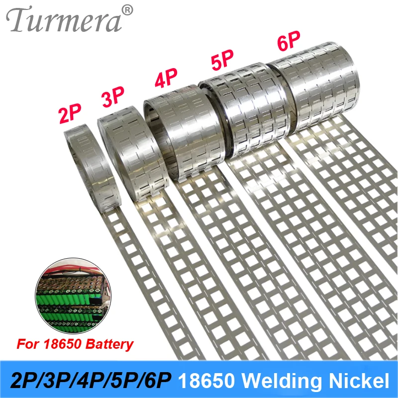

Turmera 18650 2P 3P 4P 5P 6P Welding Nickel Strip 0.15mm Thickness for Electric Bike and Screwder Lithium Battery Solder Use 1KG