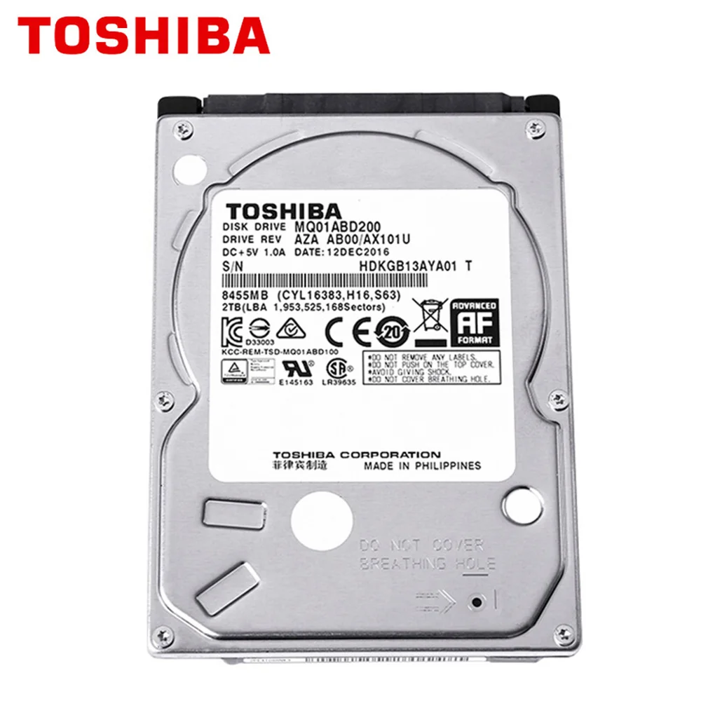 Внутренний жесткий диск TOSHIBA 1 ТБ 2 4 5 '飘 М HDD Кэш память для ноутбука 7 мм 9 15 SATA3