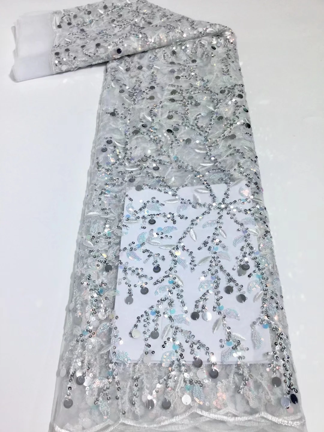 

Горячая Распродажа блесток ткани шнурка африканская кружевная ткань Высокое качество Нигерия французский Тюлевая сетчатая кружевная ткан...