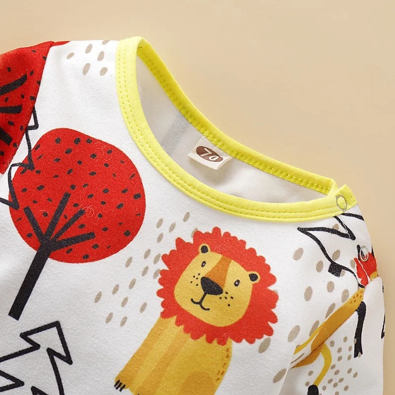 Новая модная одежда для маленьких мальчиков и девочек хлопковый комбинезон с